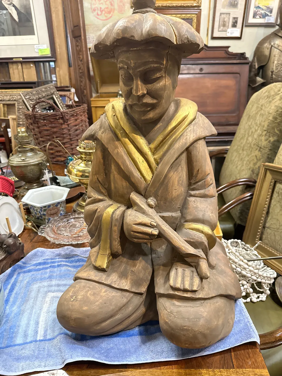 Hand Carved Asian Figure 1