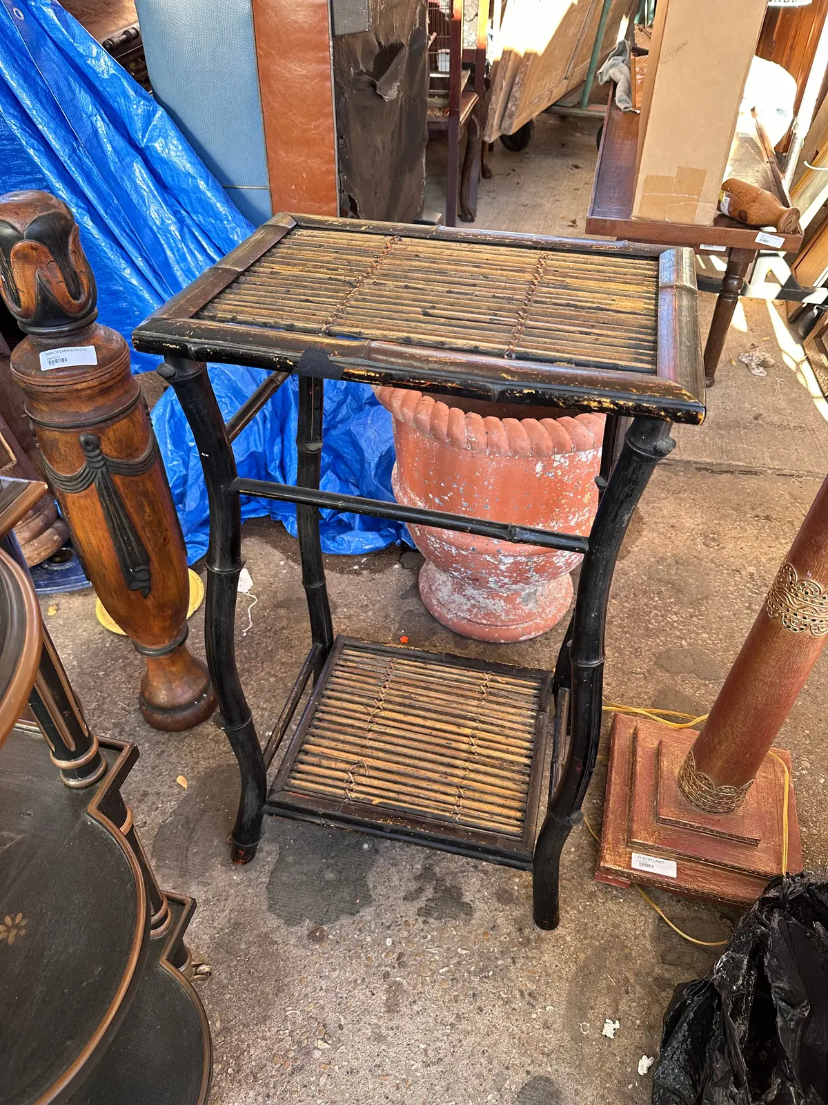 Bamboo Side Table 1