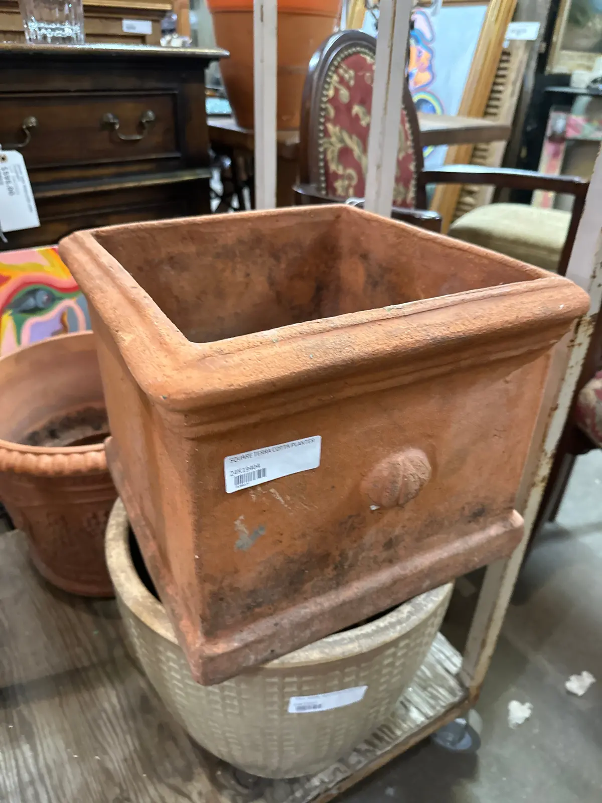 Square Terra Cotta Planter 1