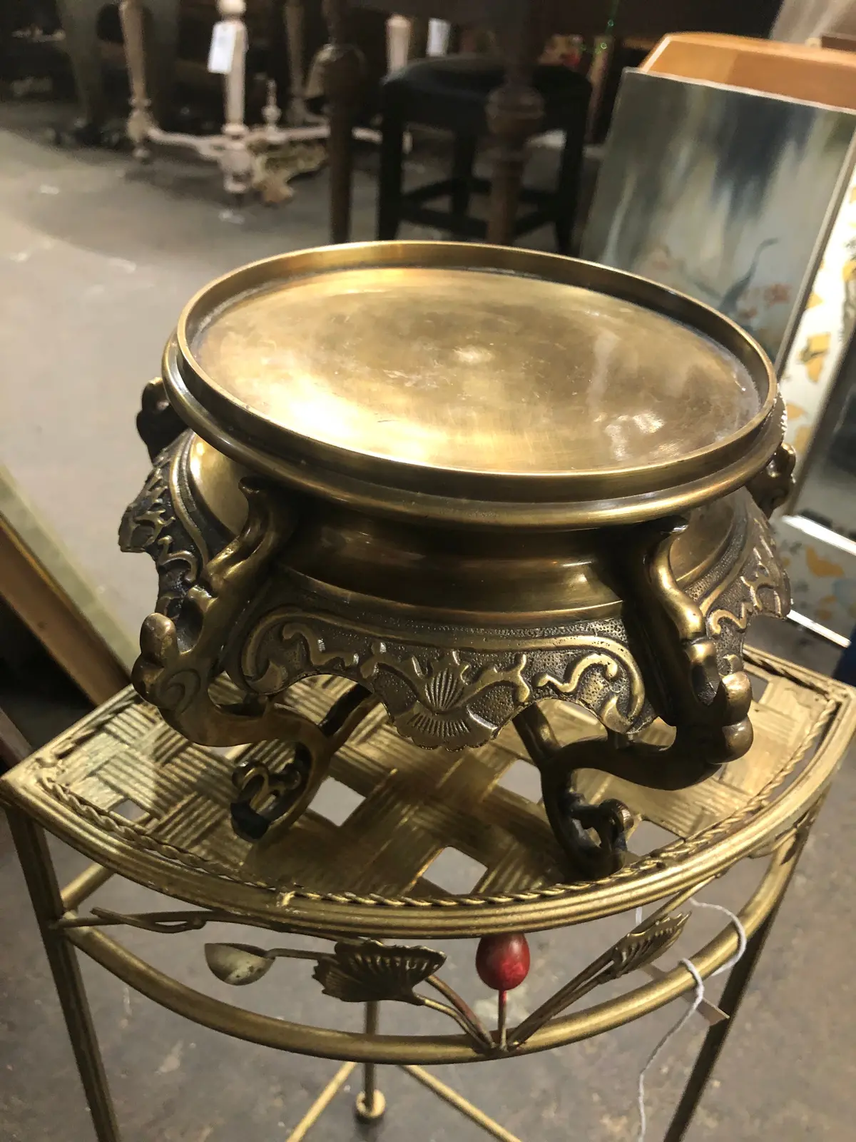 Bronze Ornate Stand 1