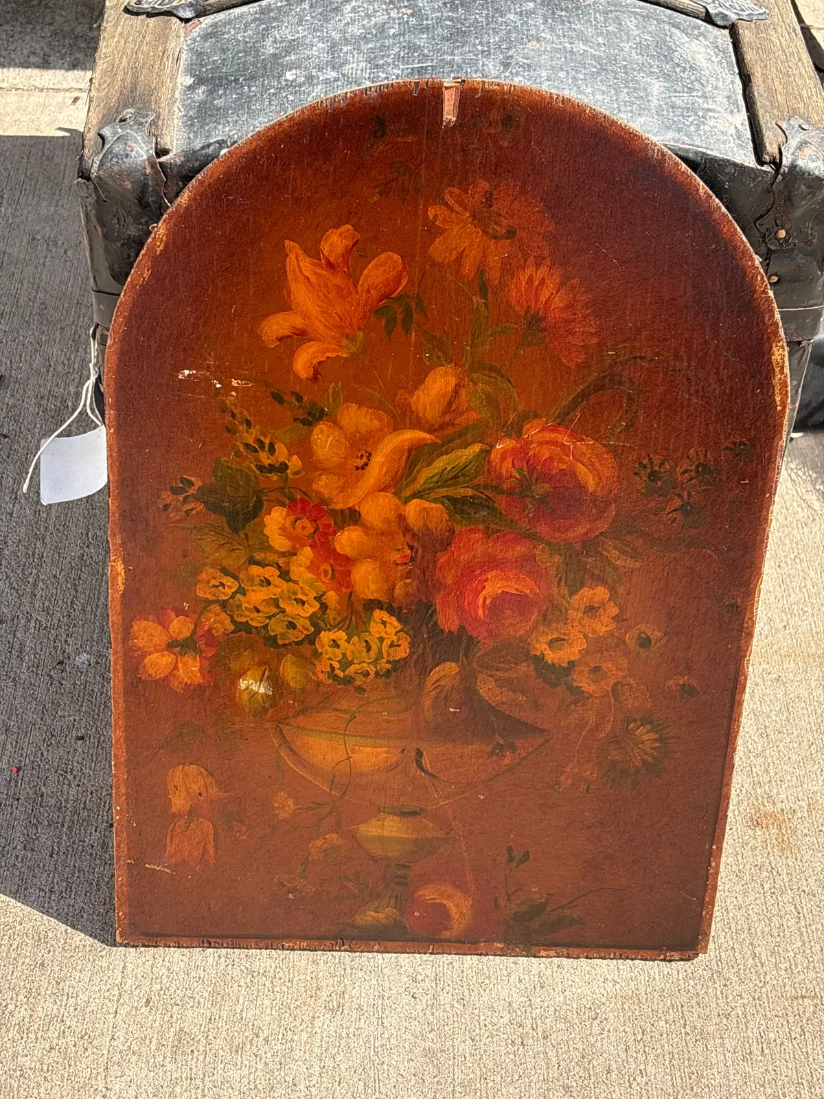 Large Painted Floral Panel 1