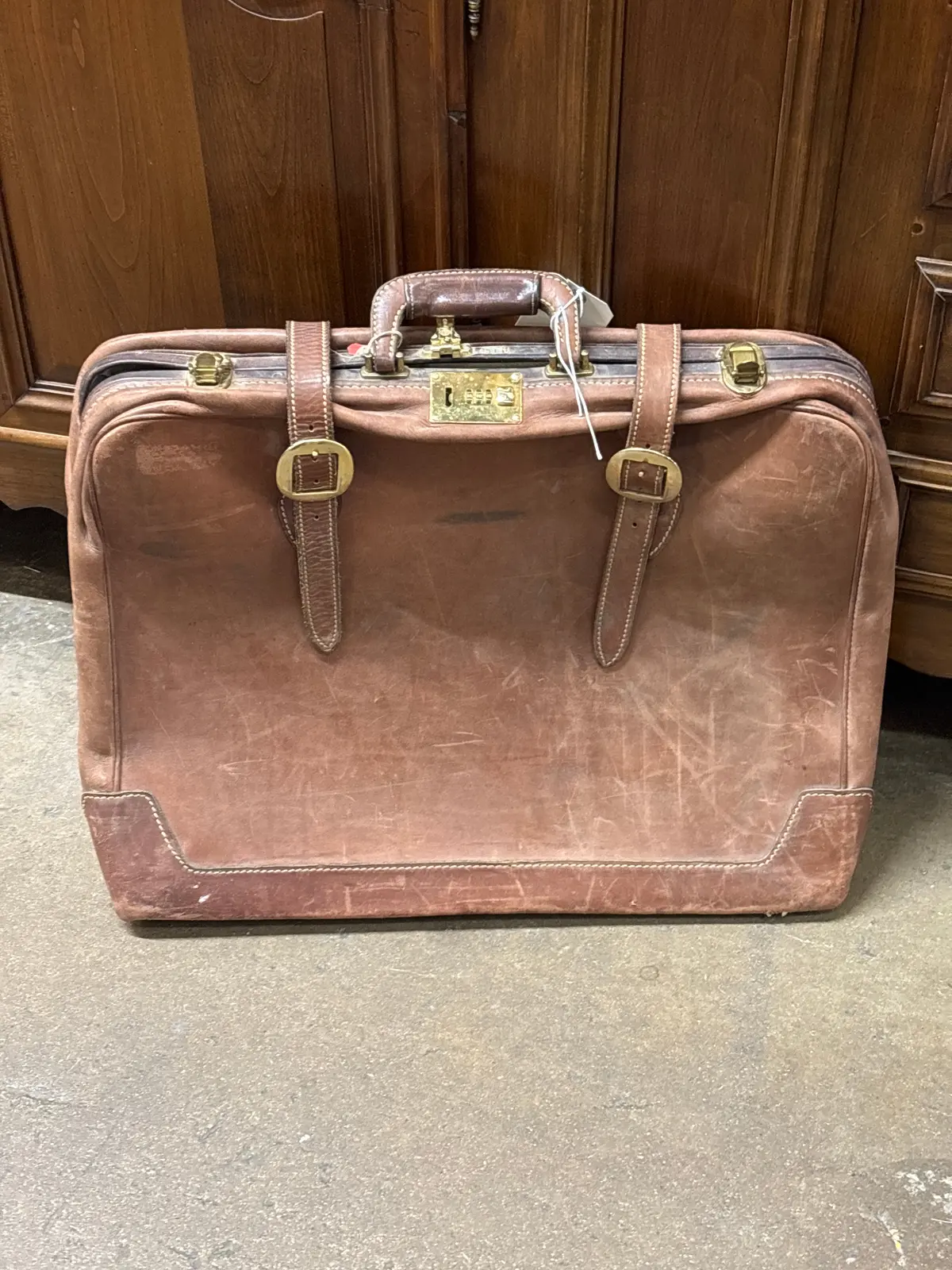 Large Leather Suitcase 1