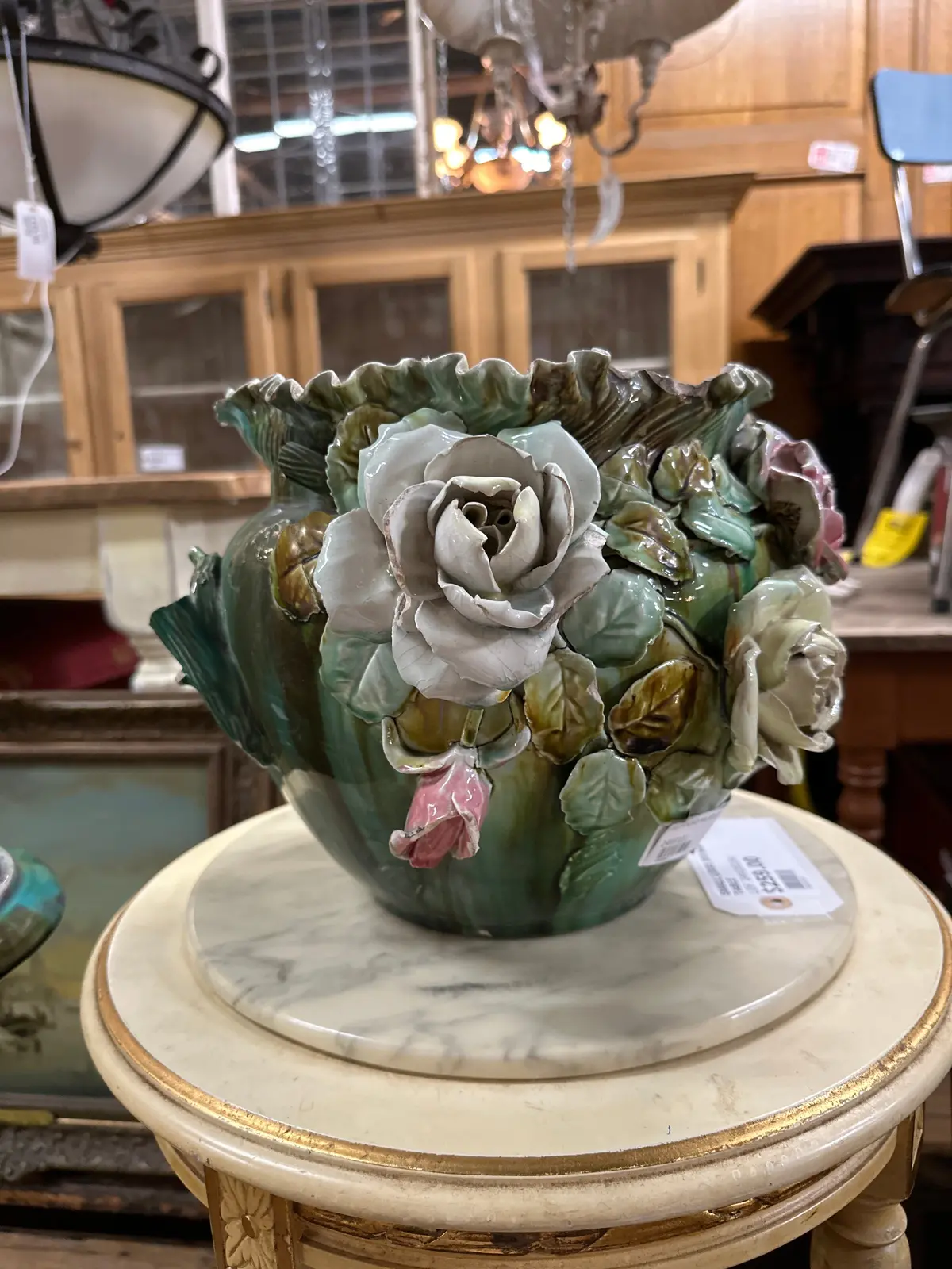 As Found Majolica Planter 1