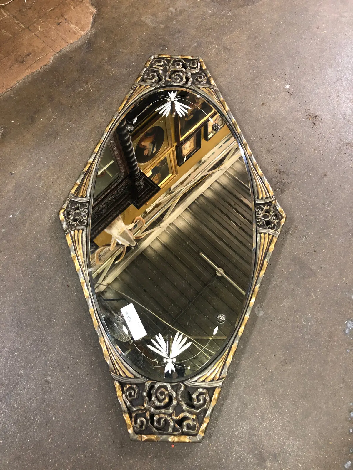 Deco Oval Mirror 1
