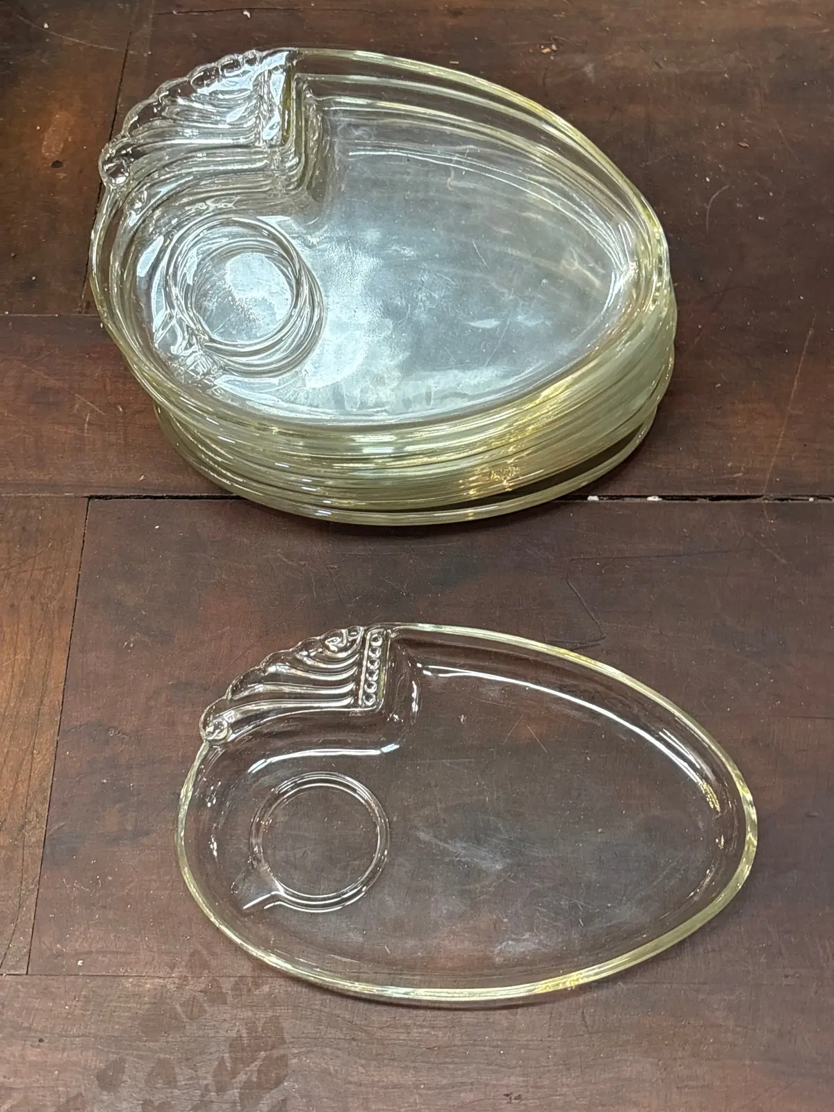 Set Of 11 Glass Oval Dishes 1