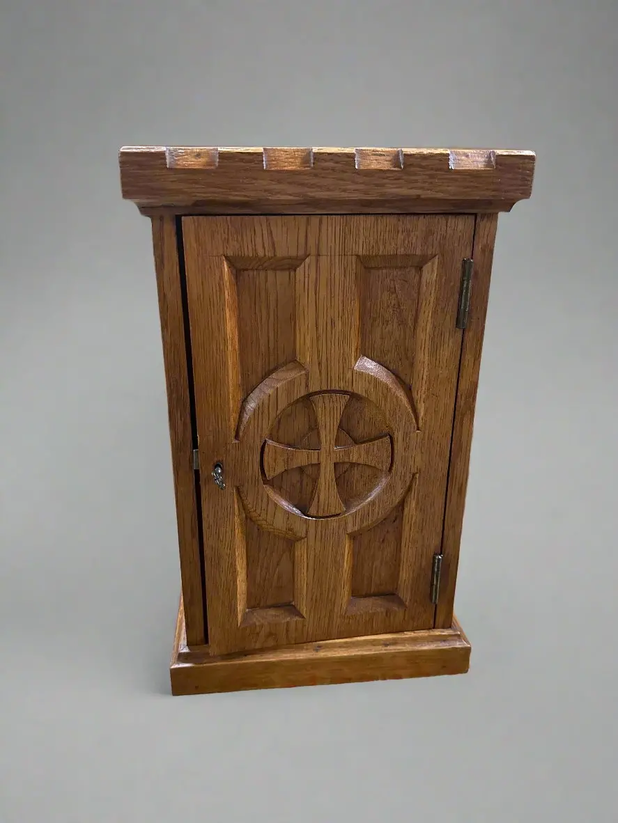 Tiny Church Cabinet With Cross 1