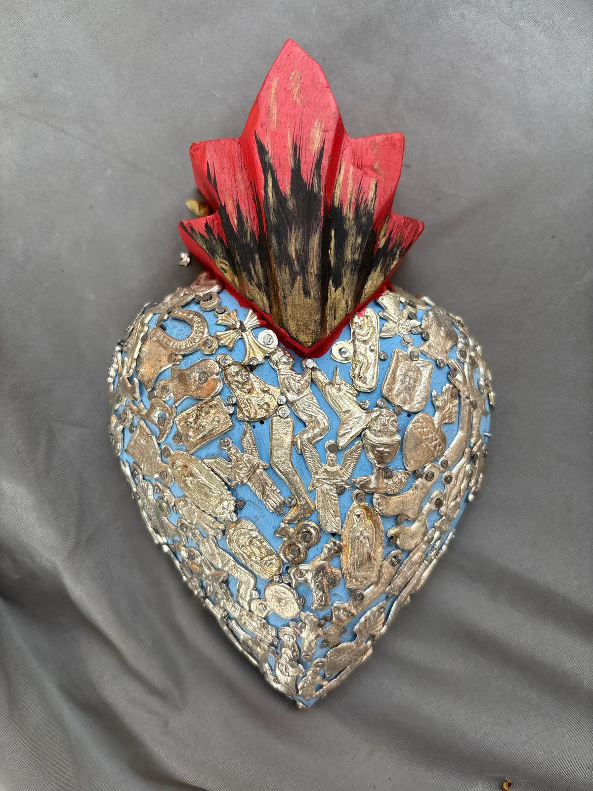 Wood And Tin Immaculate Heart 1 Of 2 1