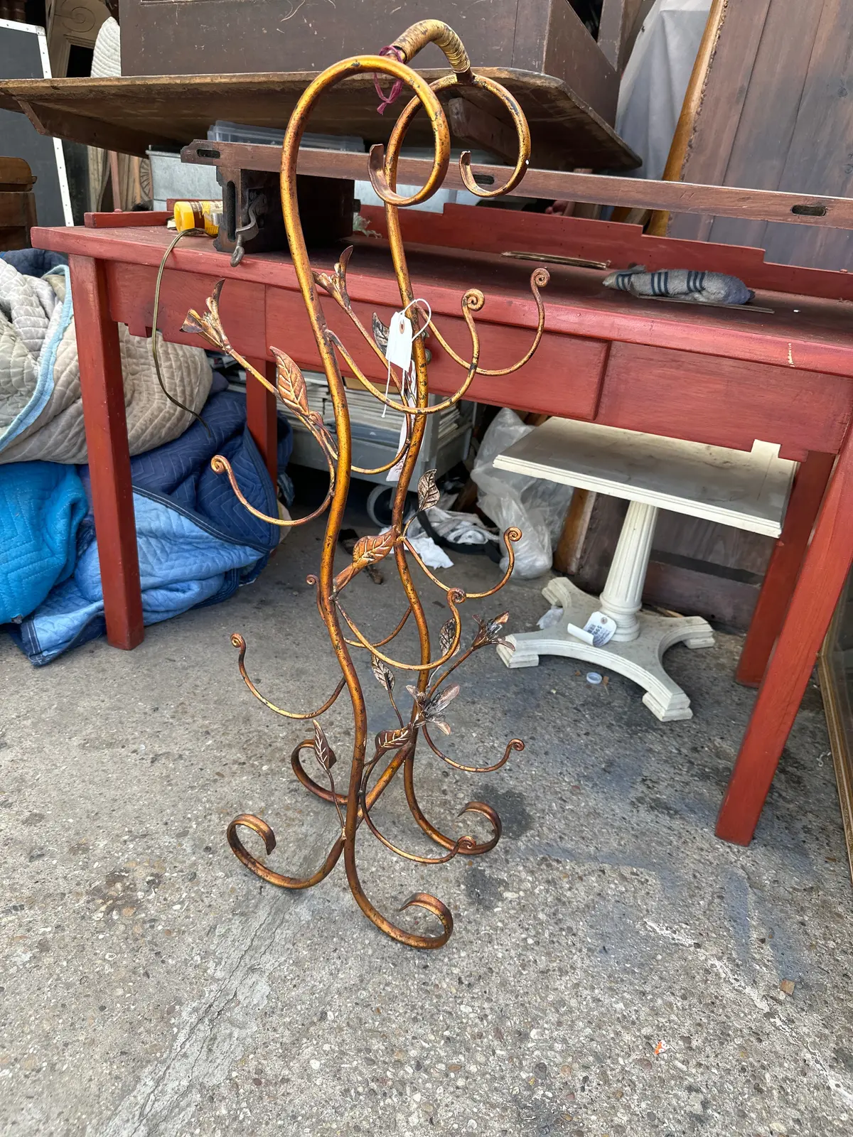 Gold Finish Wine Rack 1