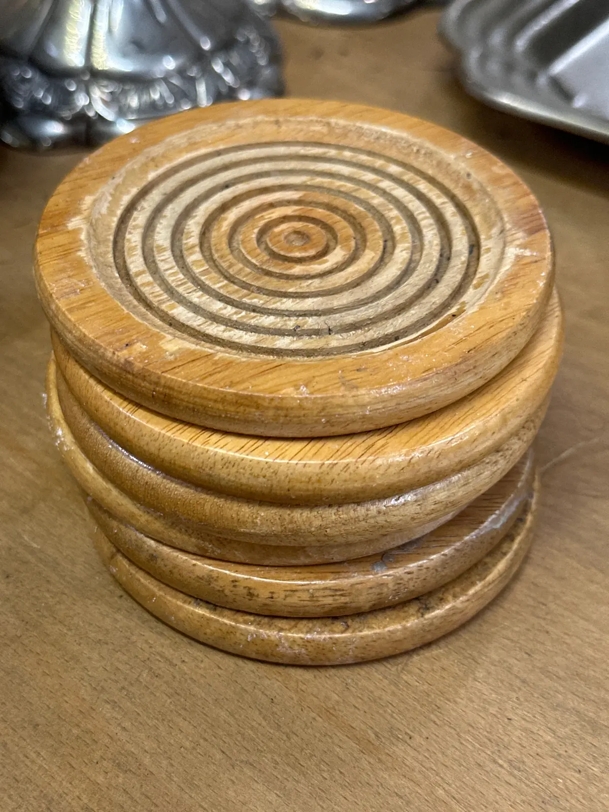 Set Of 4 Wood Coasters 1