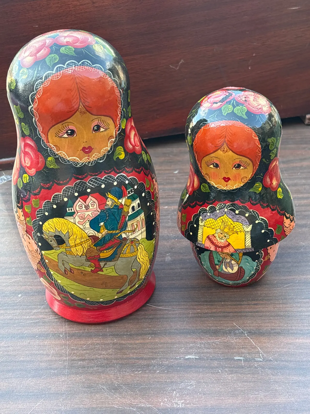 Female Russian Nesting Doll With Knight 1