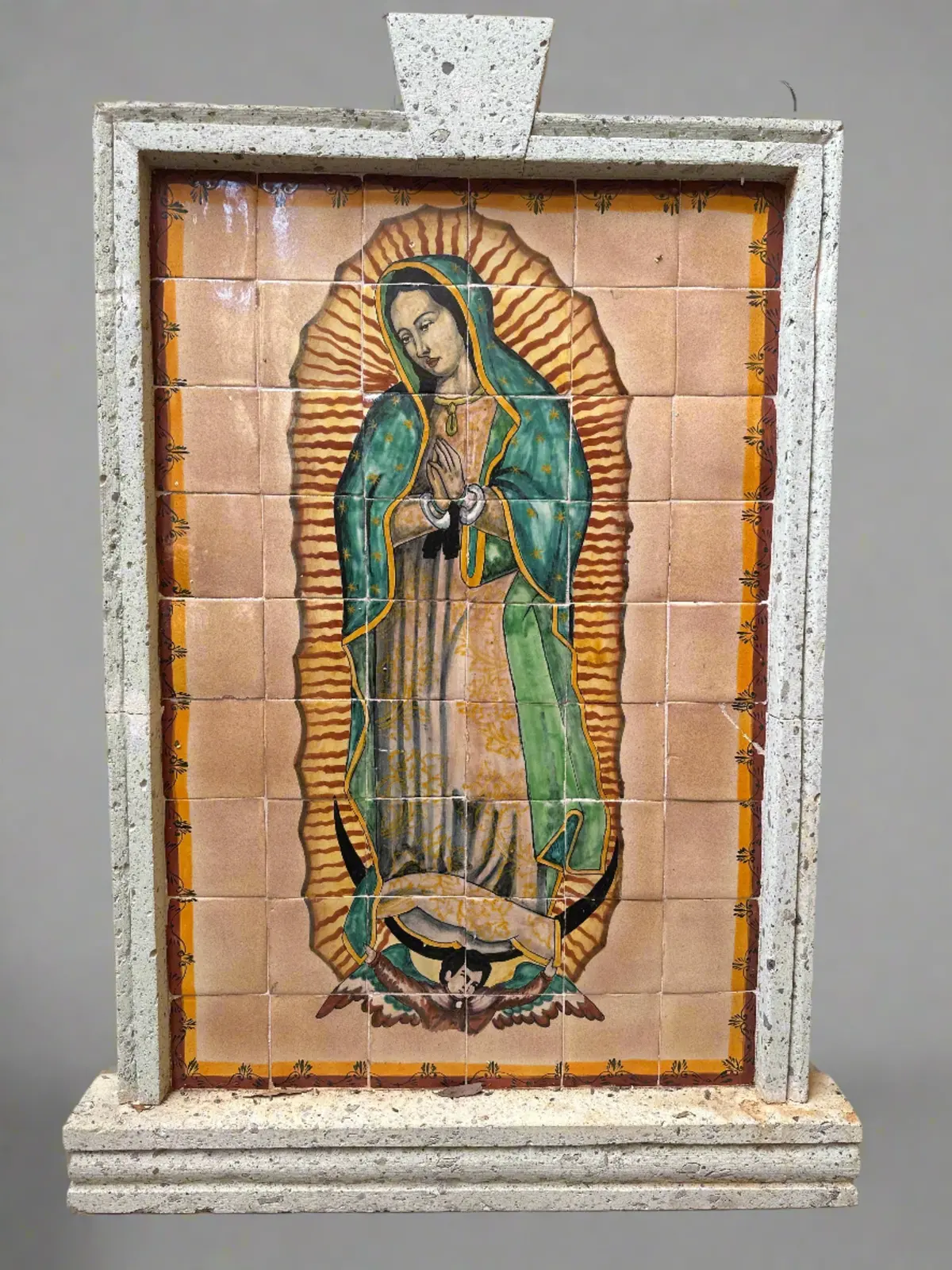 Large Concrete And Tile Our Lady Of Guadalupe 1