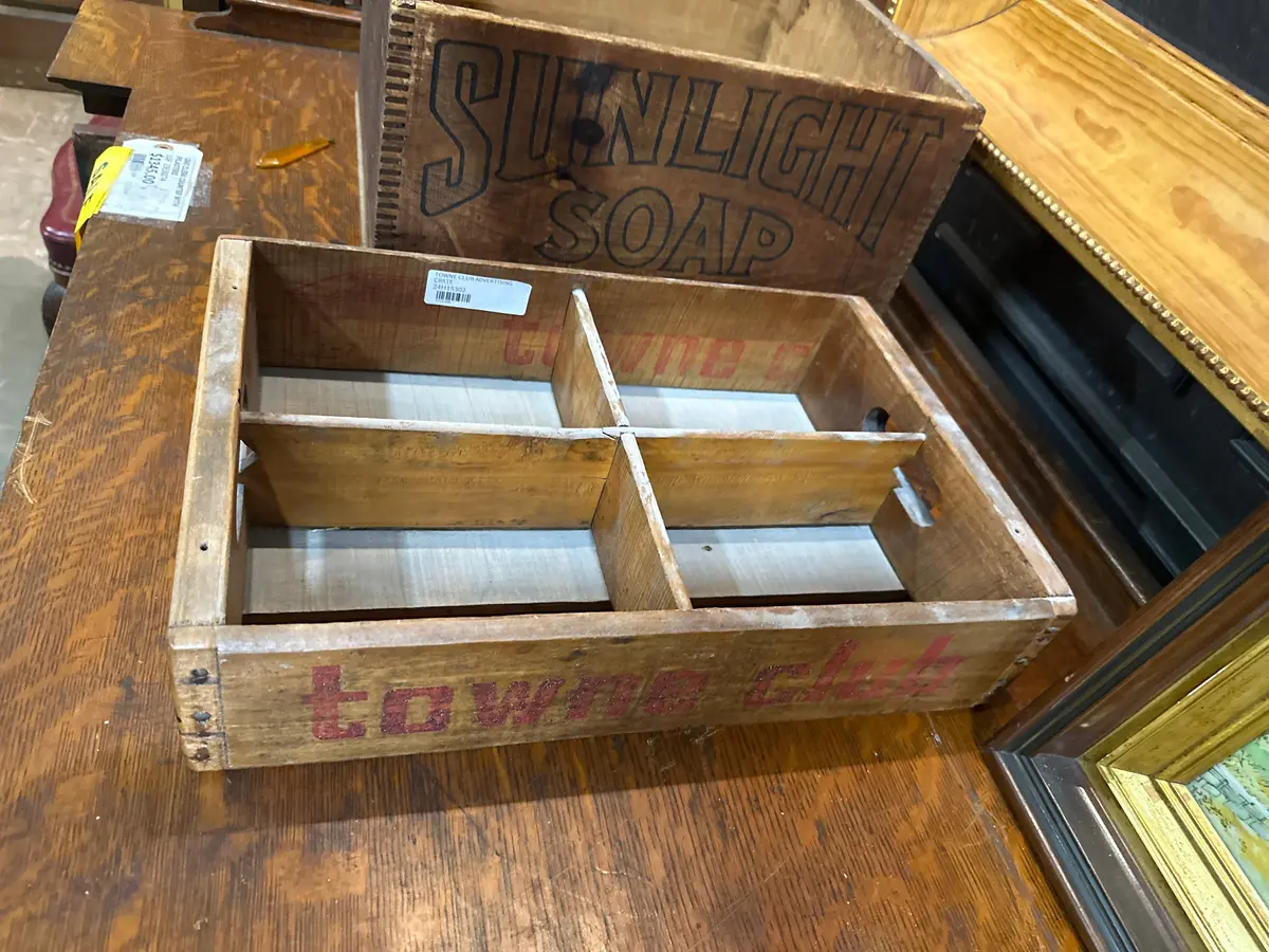 Towne Club Advertising Crate 1