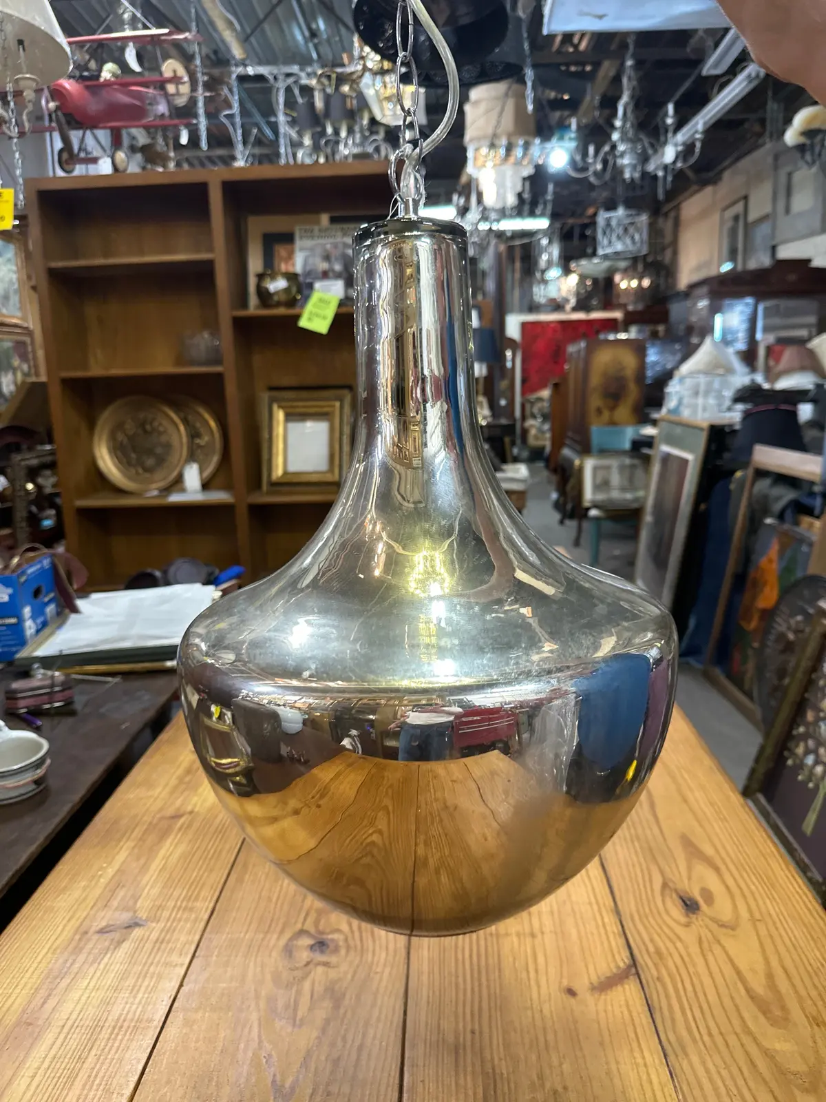 Mercury Glass Lantern 1