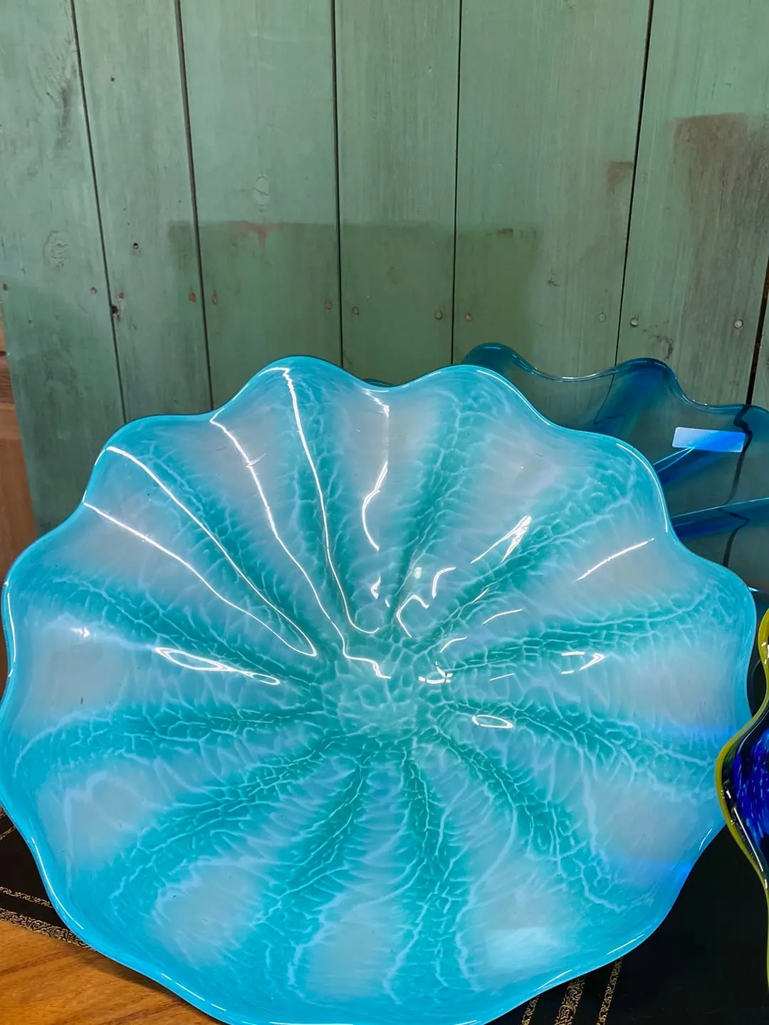 Art Blown Glass With Brackets 1