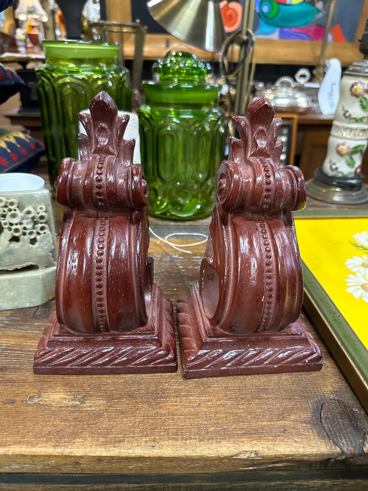 Pair Of Drapery Corbels 1