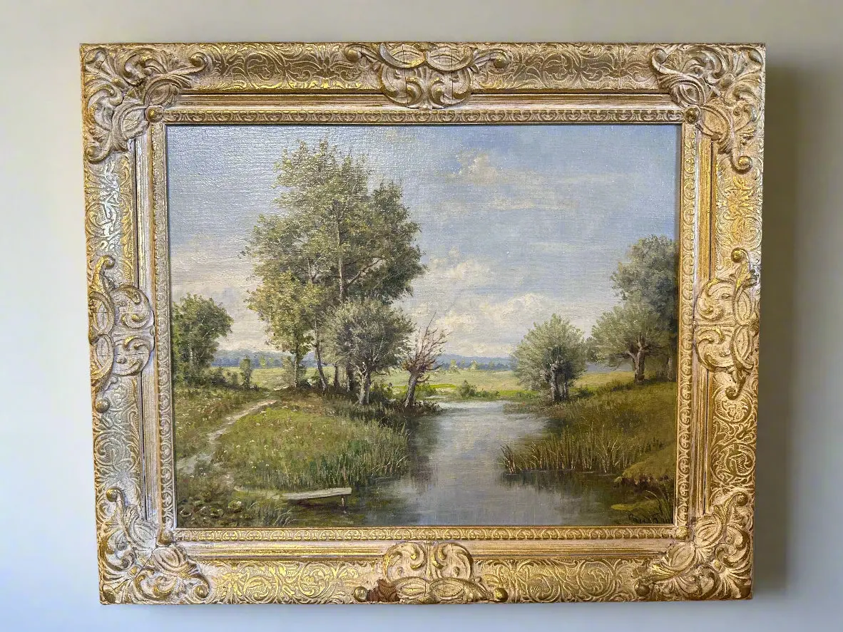 Paul Hager Stream Oil Painting 1