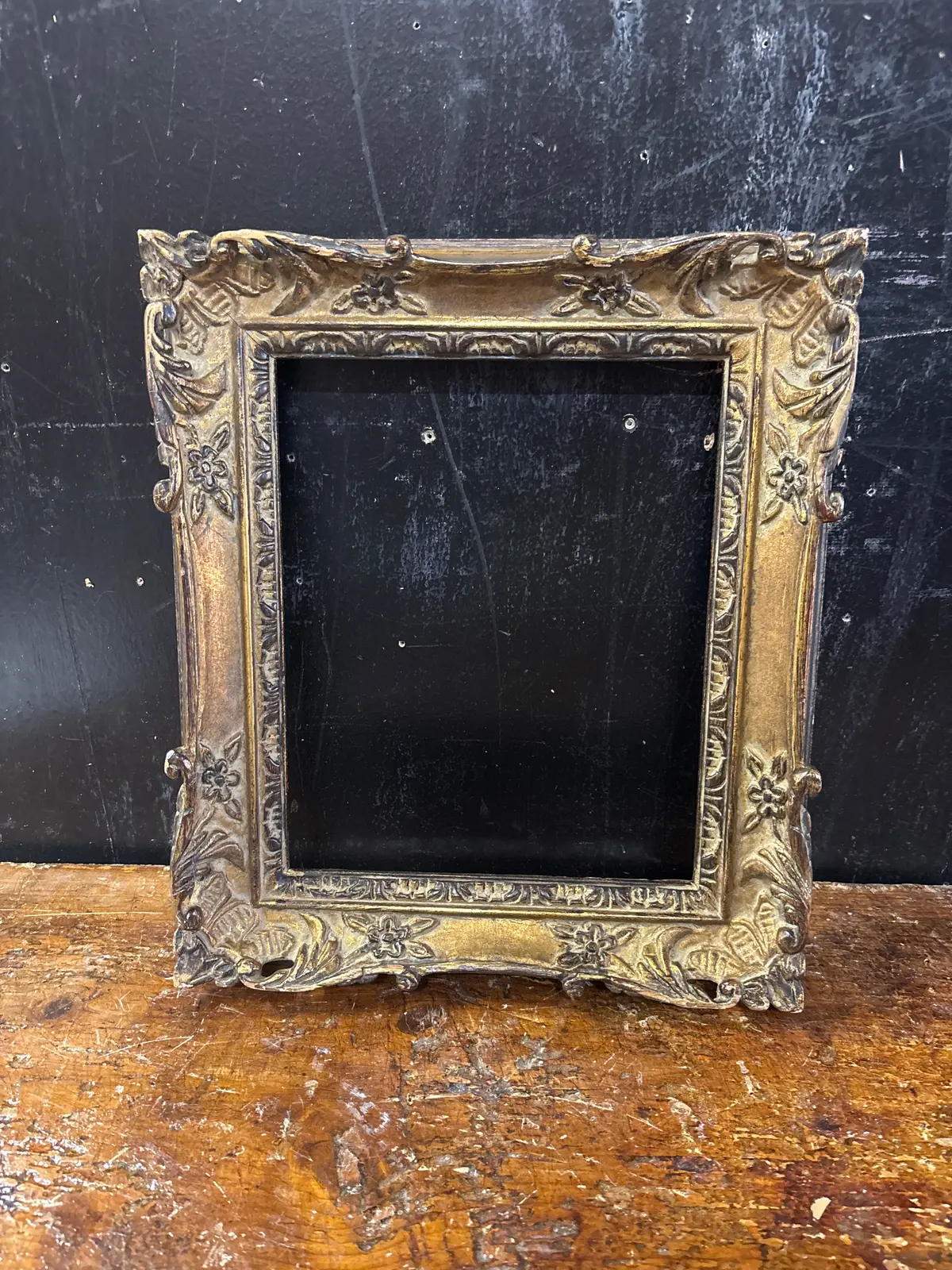 Small Wood Gold Rococo Frame 1