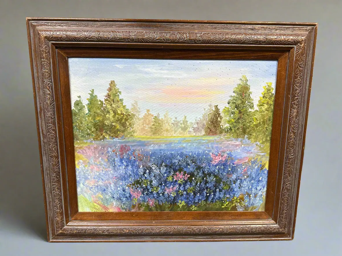 Blue Bonnet Painting 1