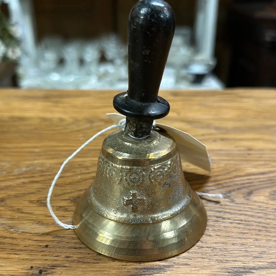Brass Bell With Wood Handle-No Clapper 1