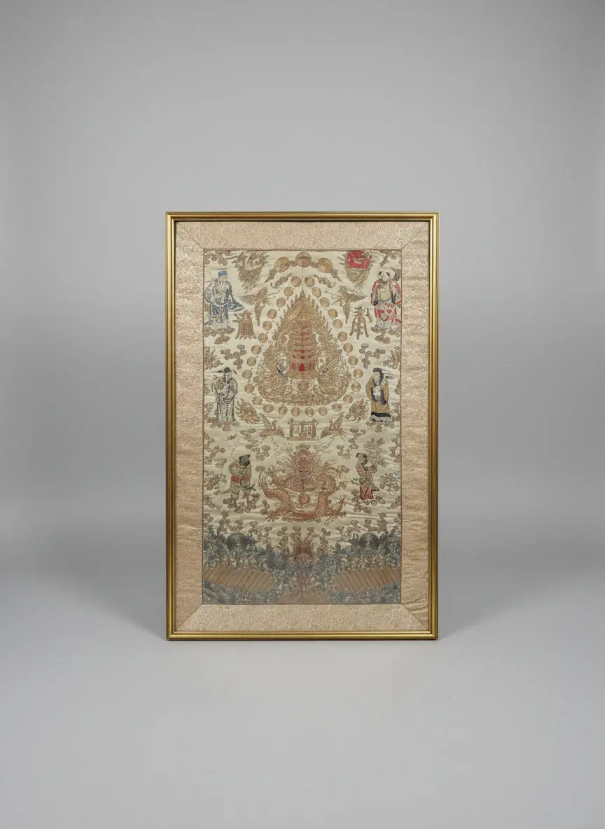 Large Framed Chinese Embroidery 1