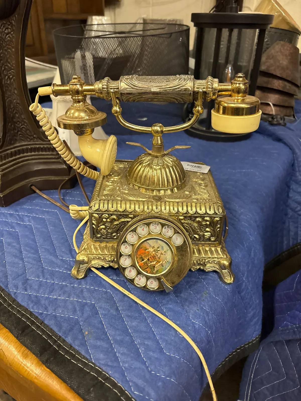 Vintage Brass Phone 1
