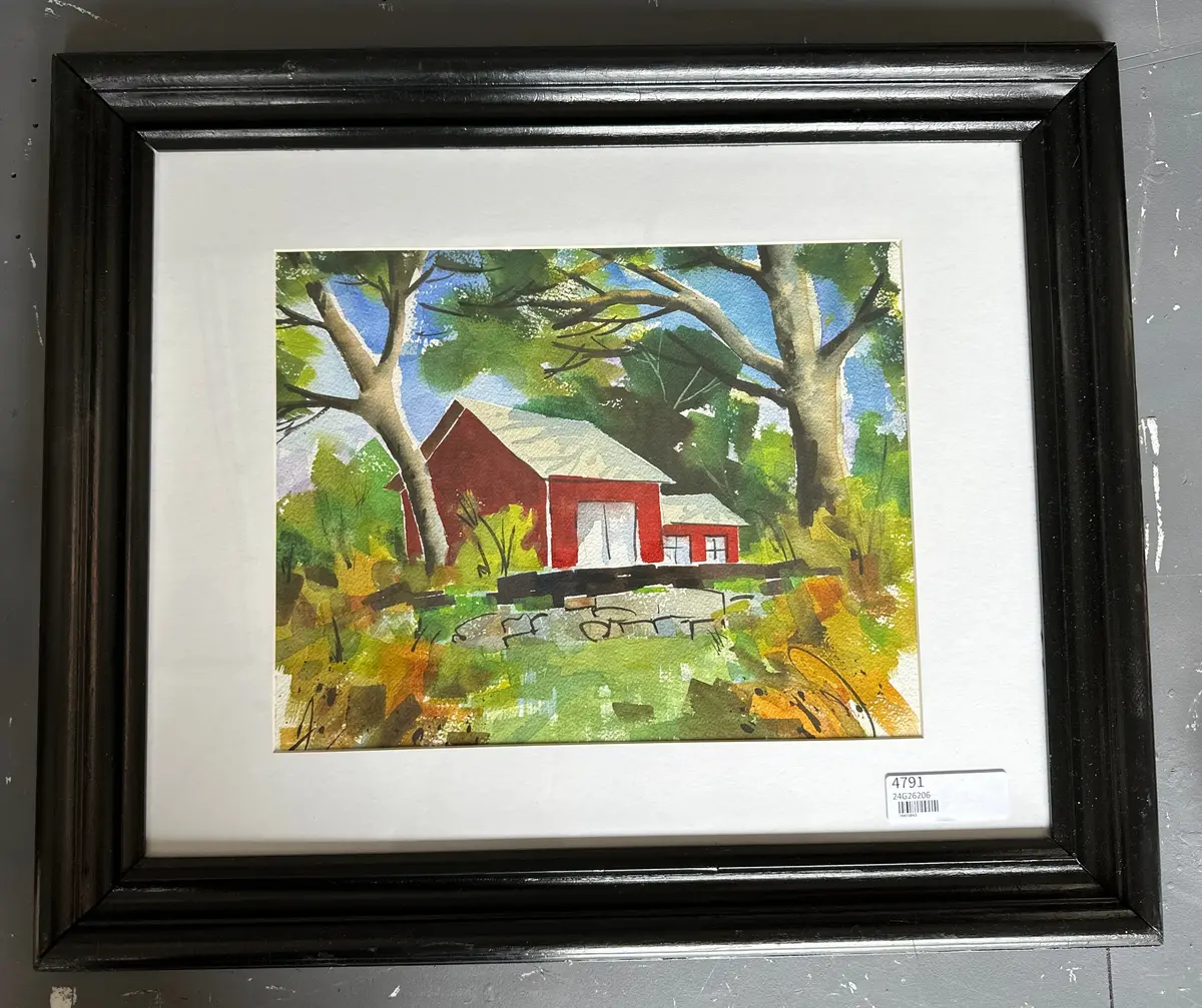 Mcm Barn Water Color Painting 1