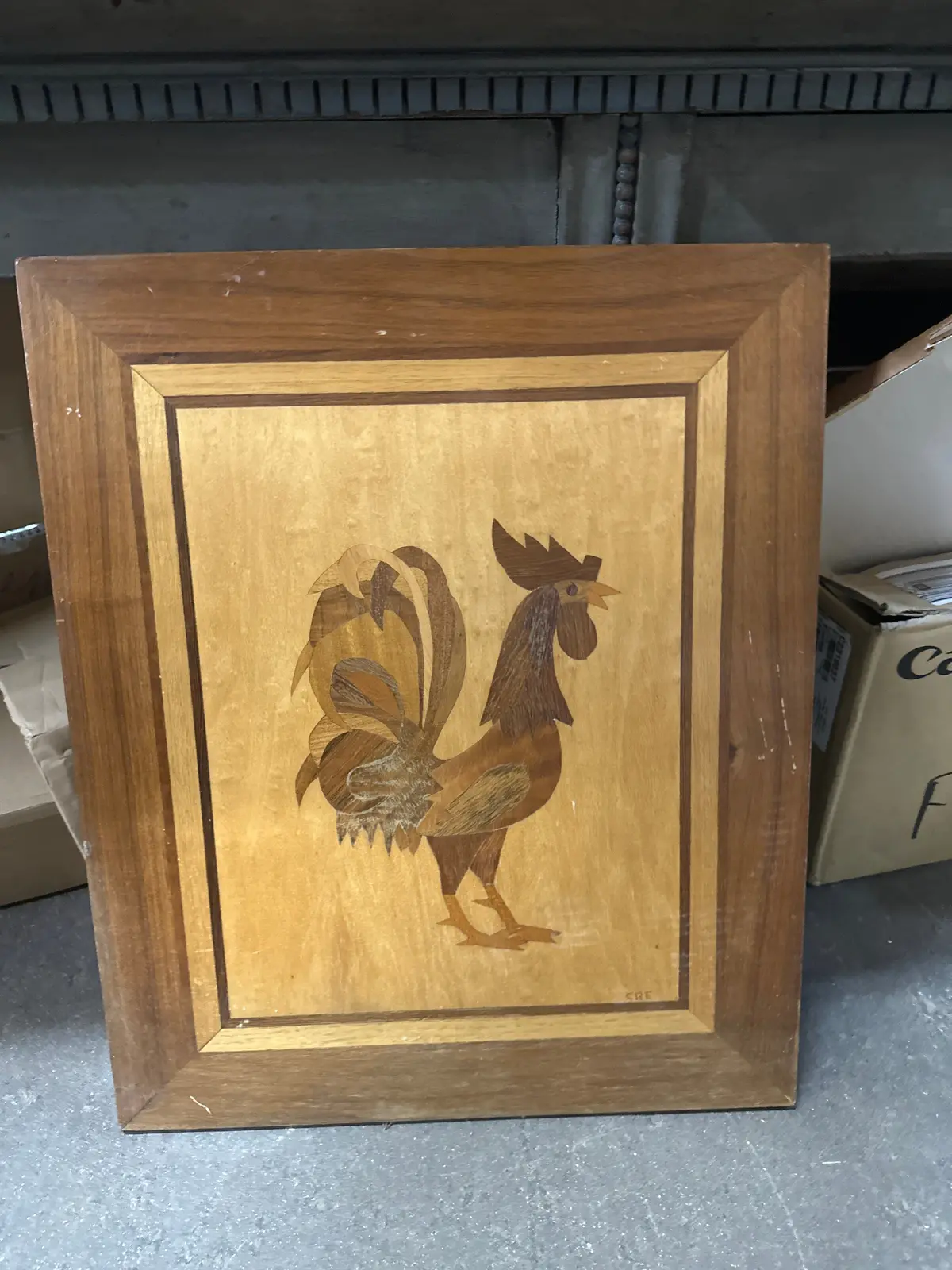 Rooster Inlaid Plaque 1