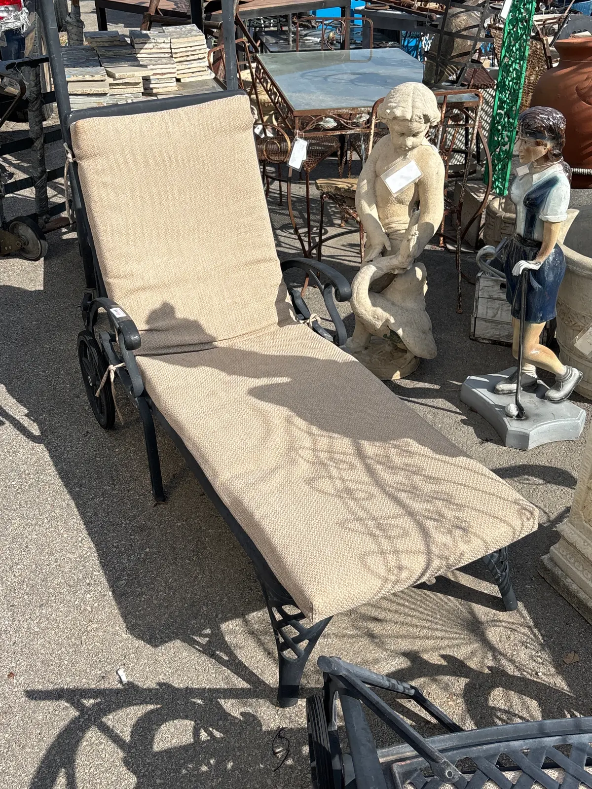Pair Of As Found Chaise Lounges 1