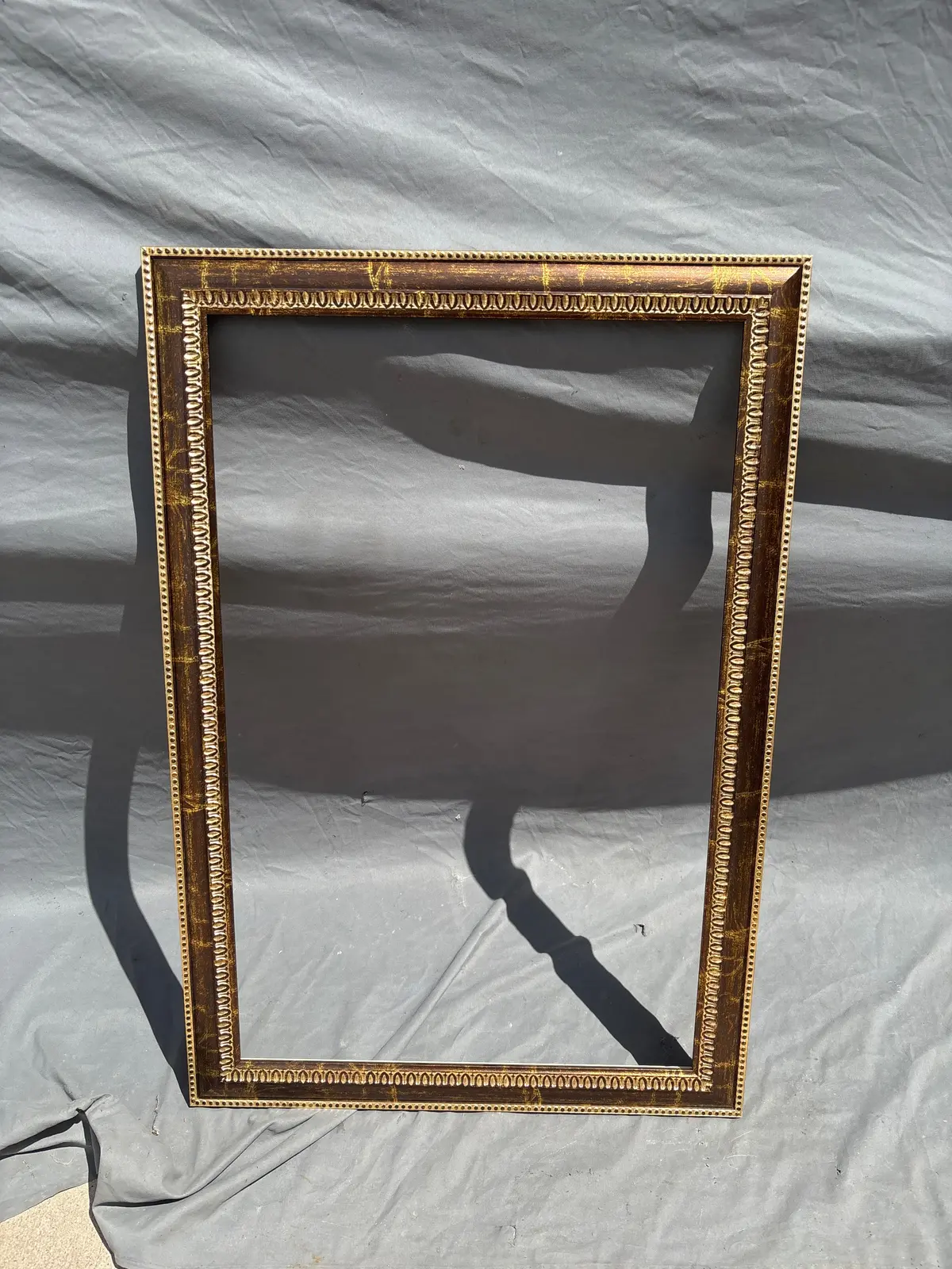 Gold And Brown Metallic Finish Frame 1
