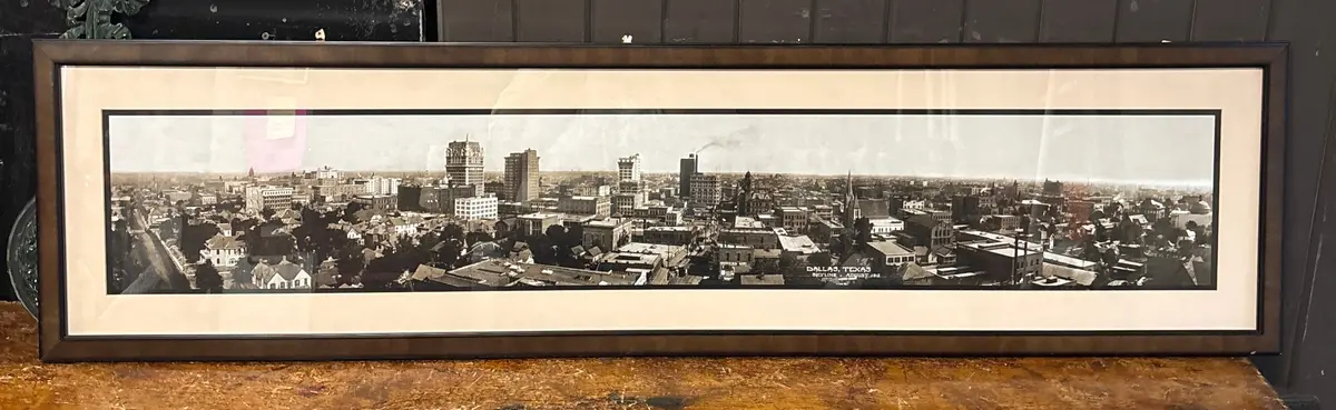 Vintage Dallas Skyline August 1912 Photo 1