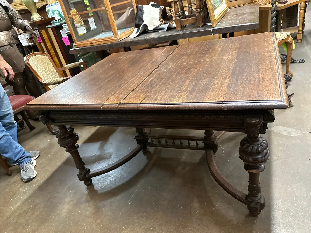As Found French Mechillin Oak Dining Table 1