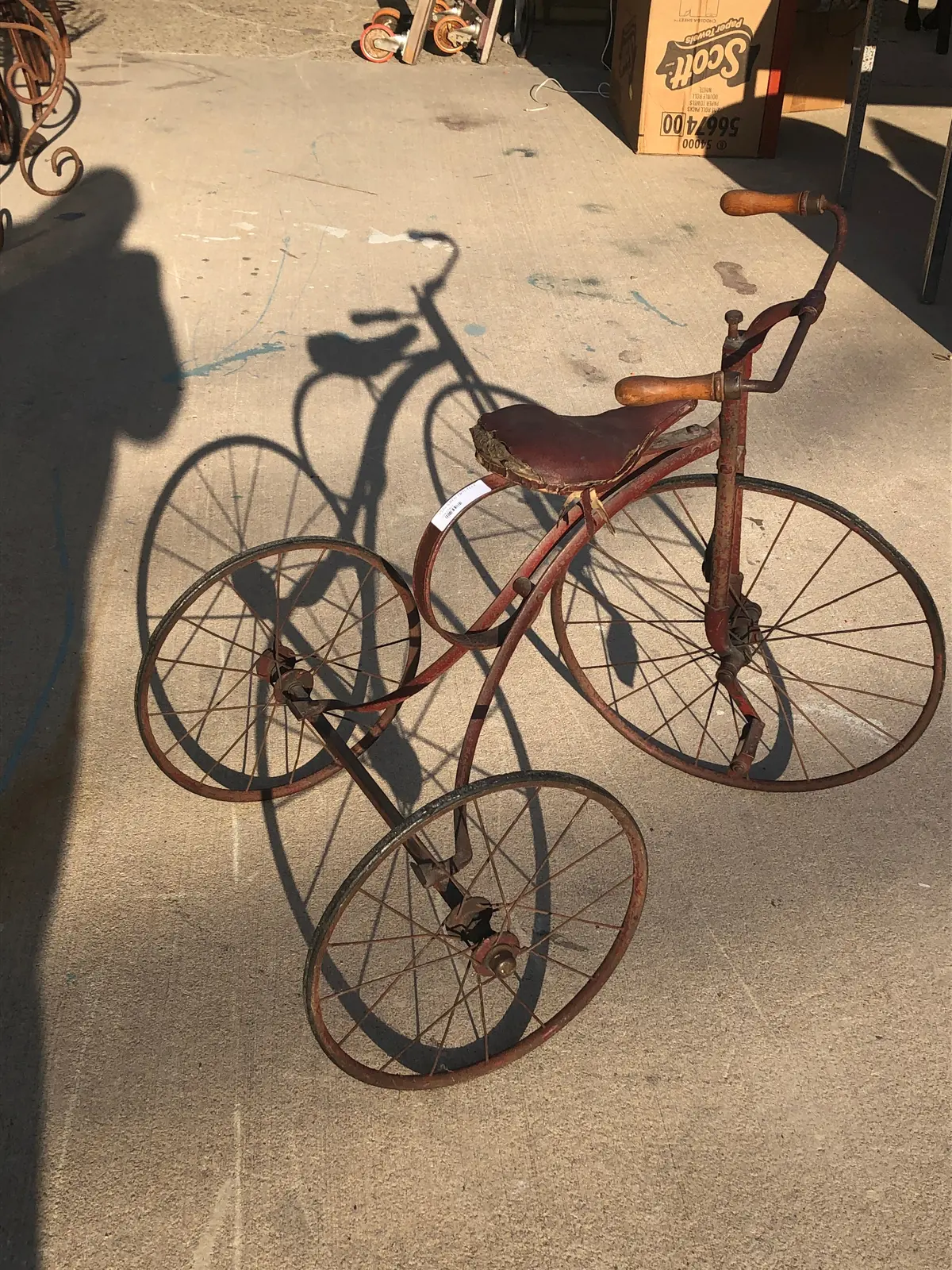 1920'S Red Trycycle 1