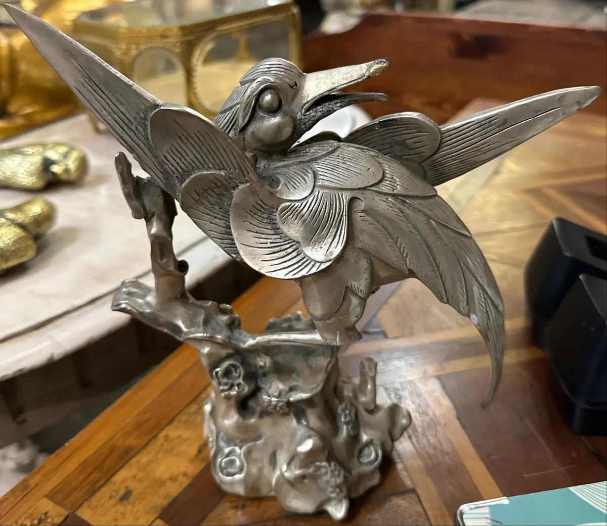Chinese Silver Metal Heavy Bird 1