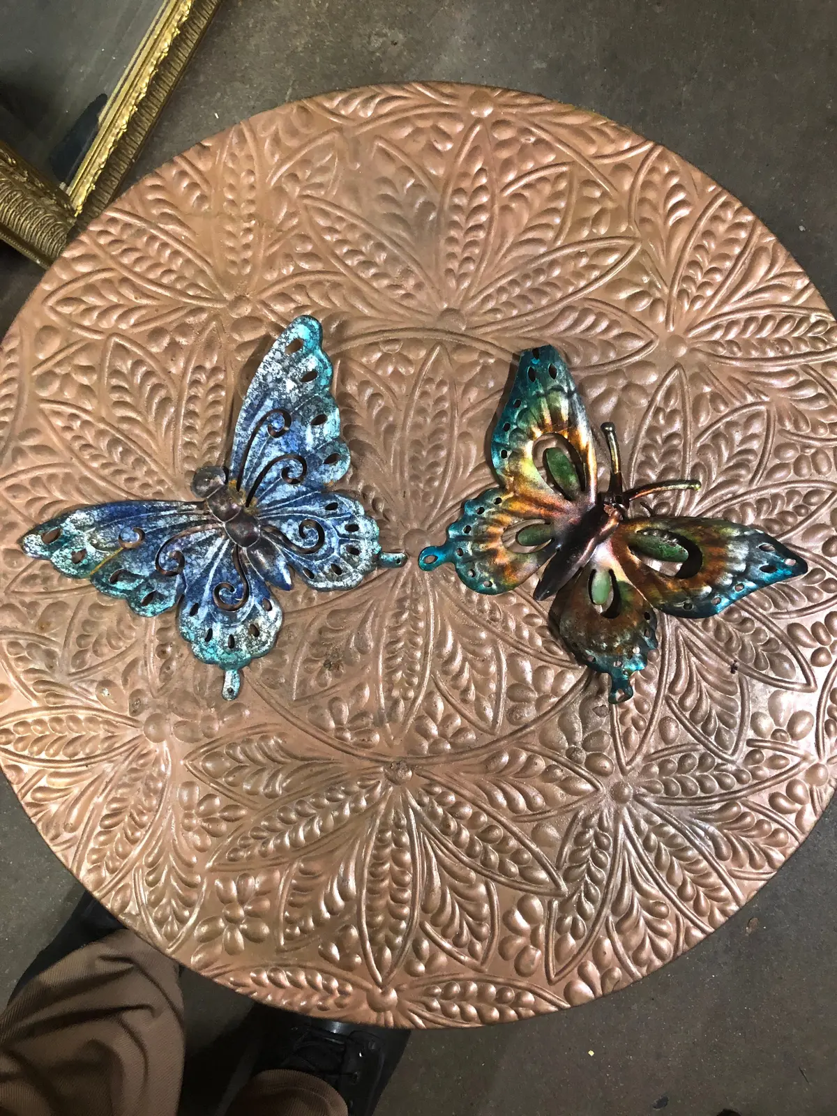 Pair Of Metal Butterflies 1