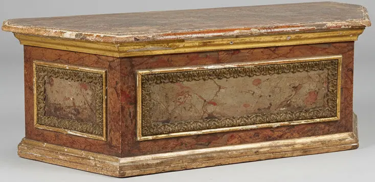 Polychrome And Gilt Riser 1