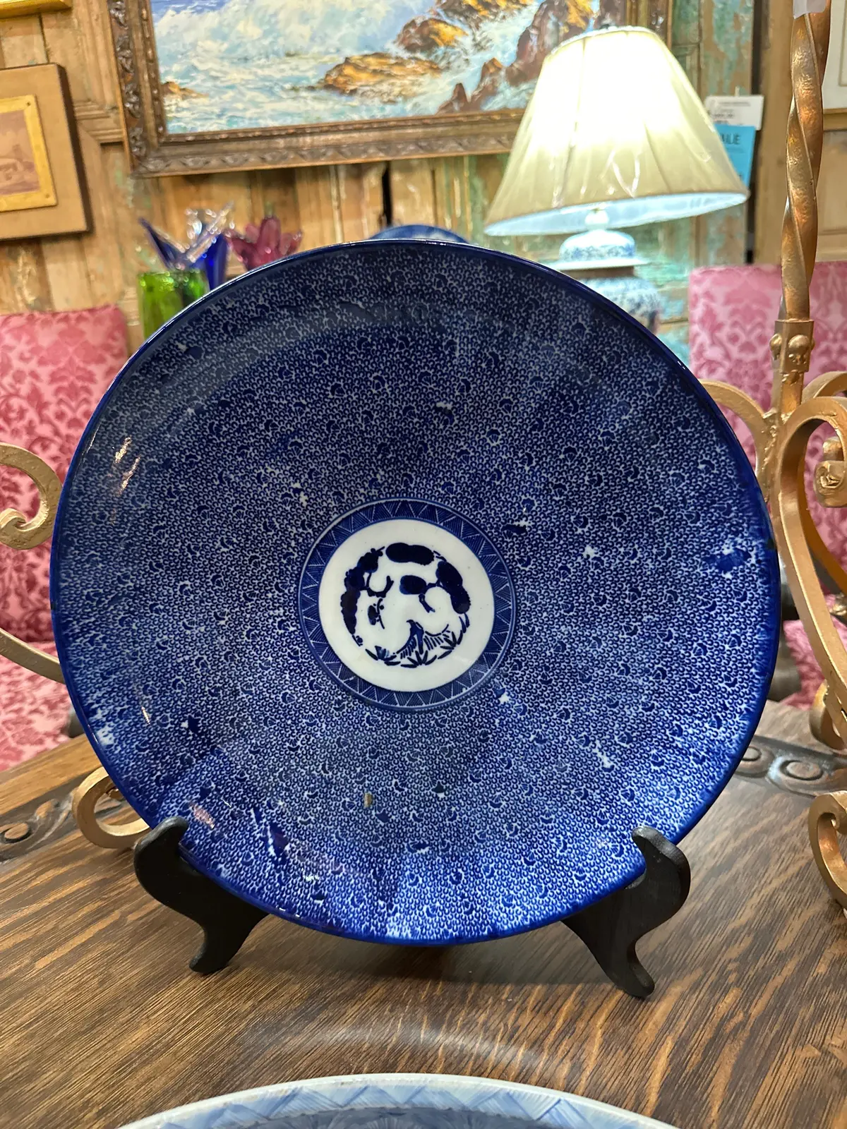 Blue And White Imari 14" Charger 1