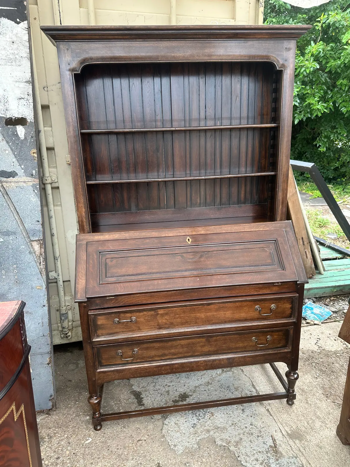 Bookcase Top Drop Front Desk Secretary 1