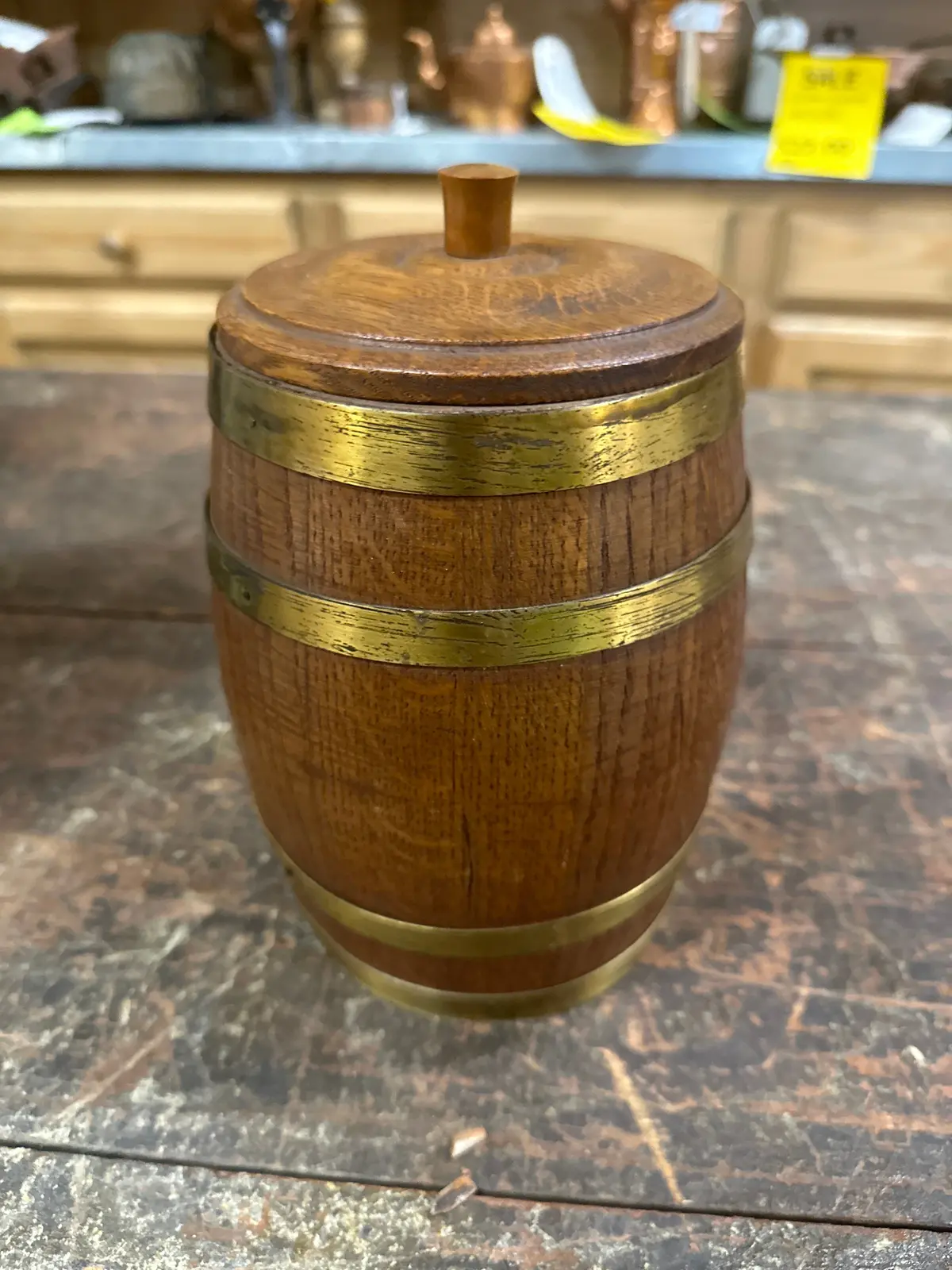 Oak Barrel Cannister 1