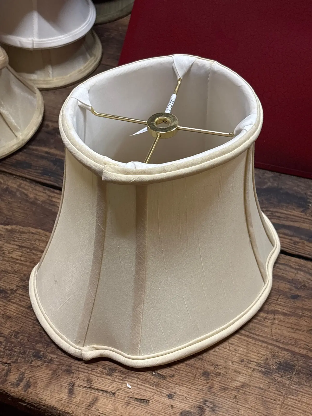 Small Shaped Linen Shade 1