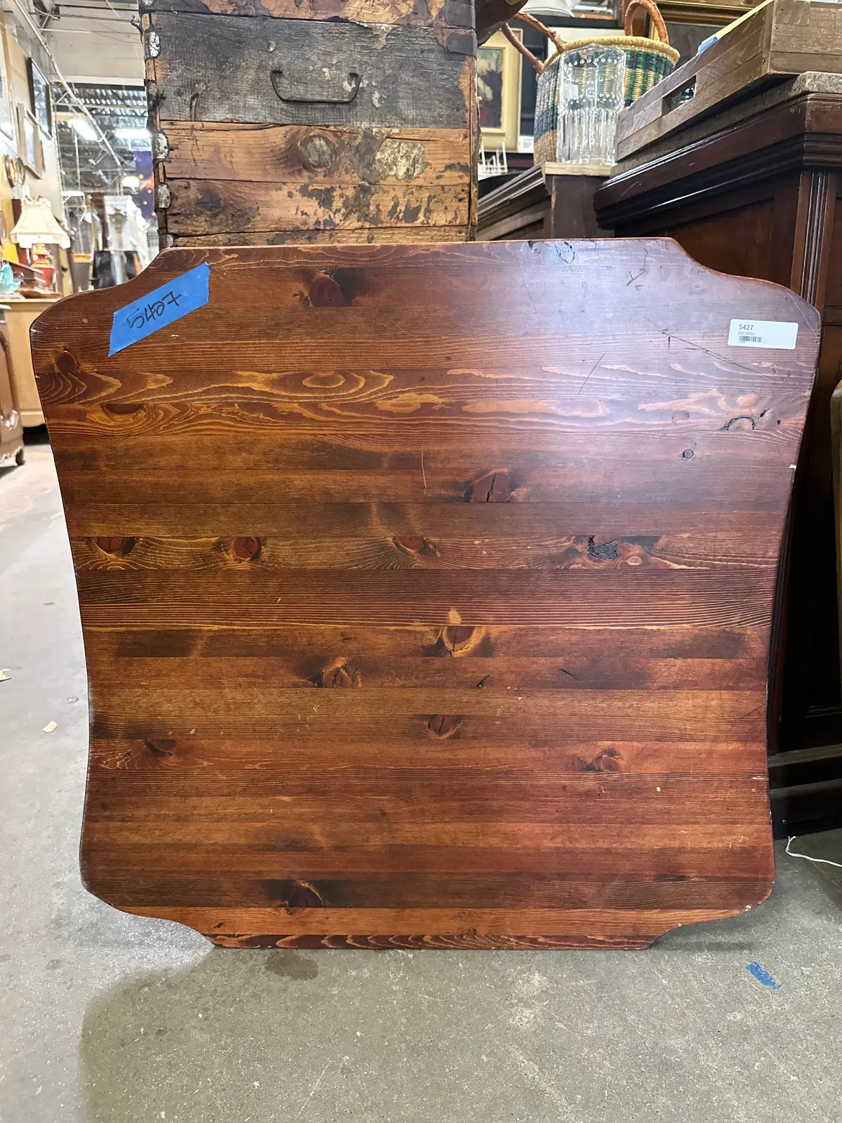 Dark Pine Table Top Or Wood Panel 1