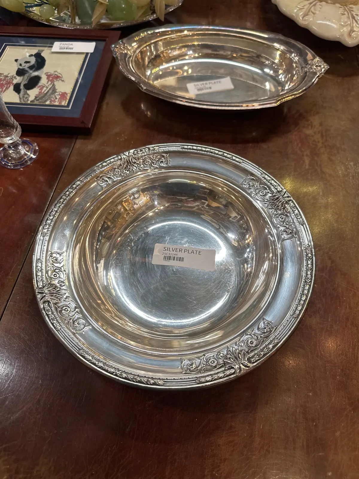 Ornate Silver Plate Bowl 1