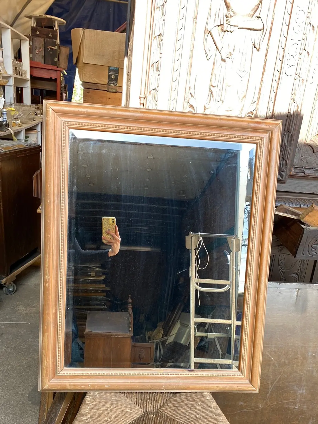 Pine Beveled Mirror 1