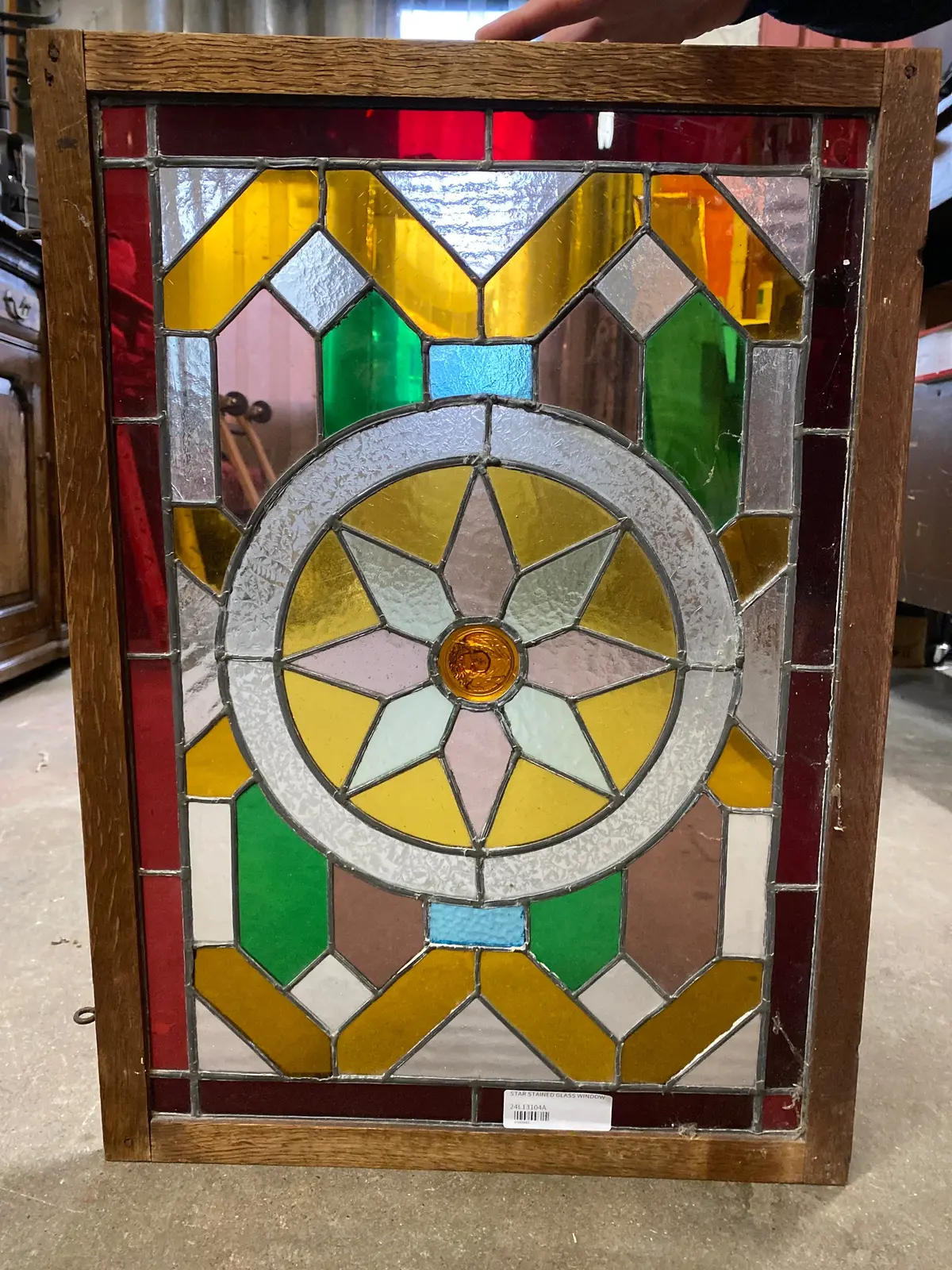 Stained Glass Window With Star 1