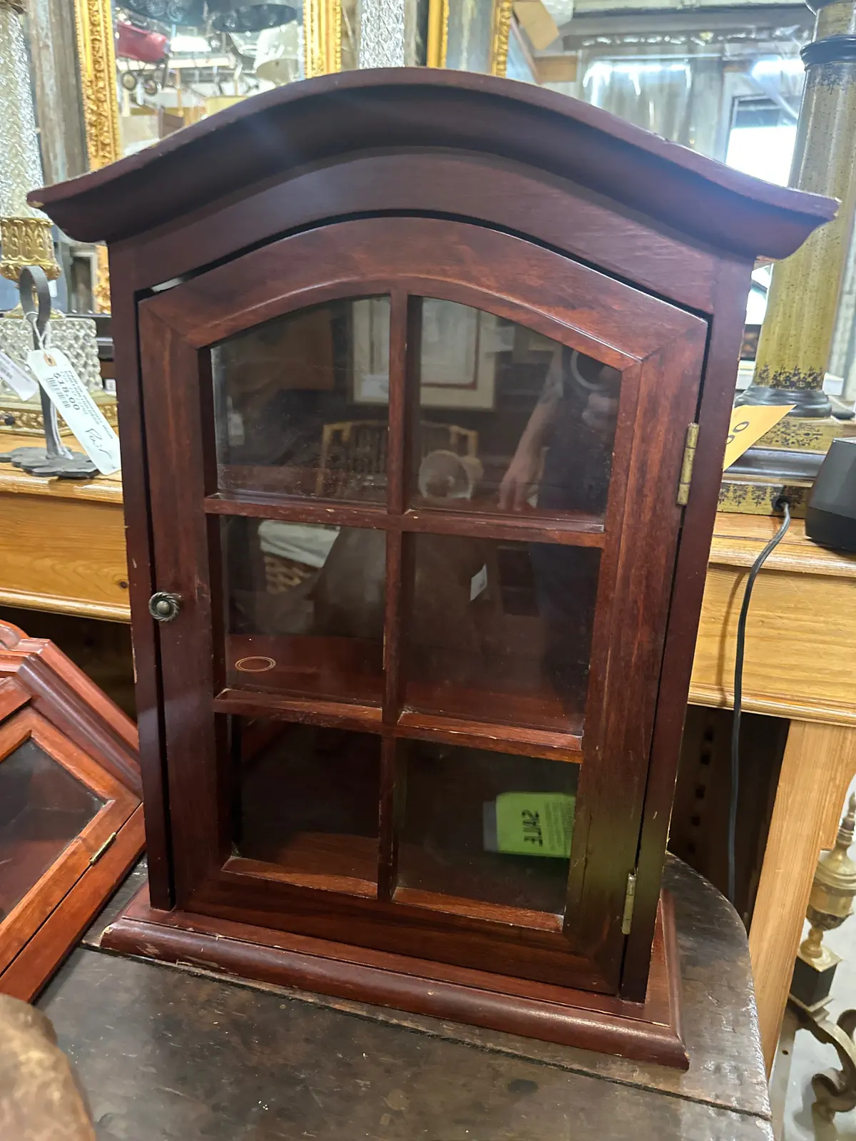 Small Mahogany Wall Display 1