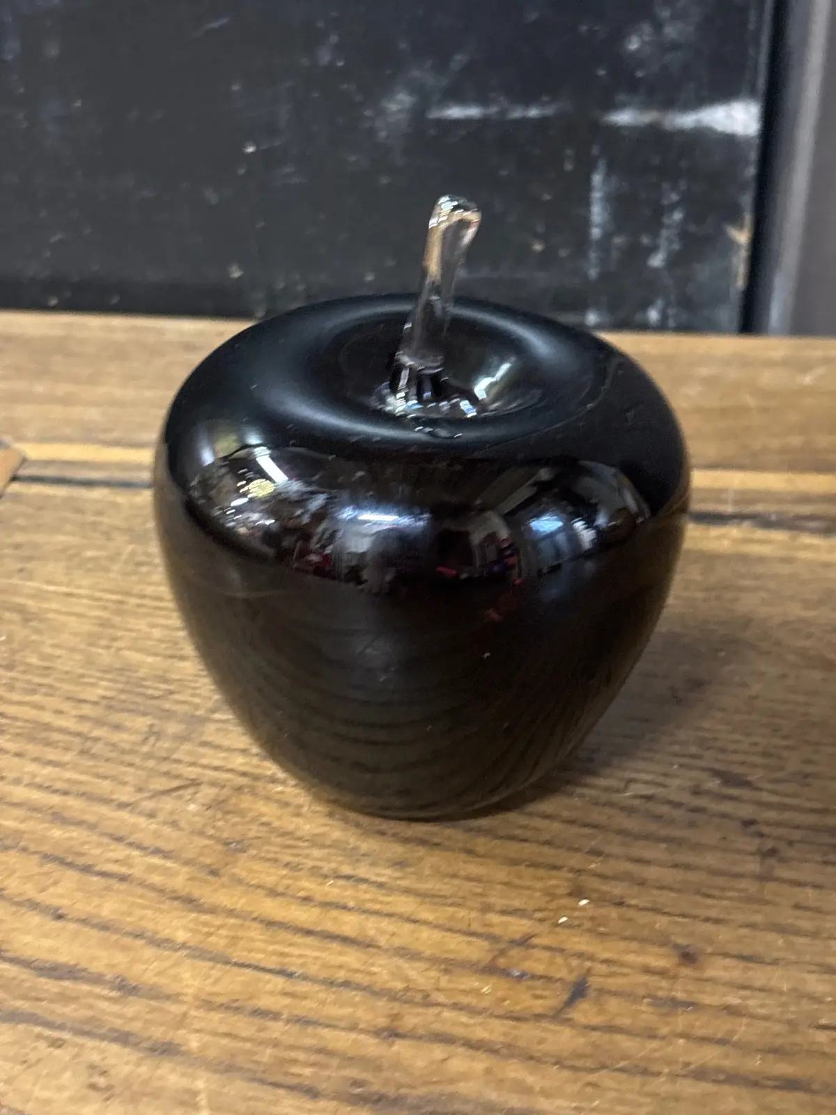 Purple Art Glass Apple 1