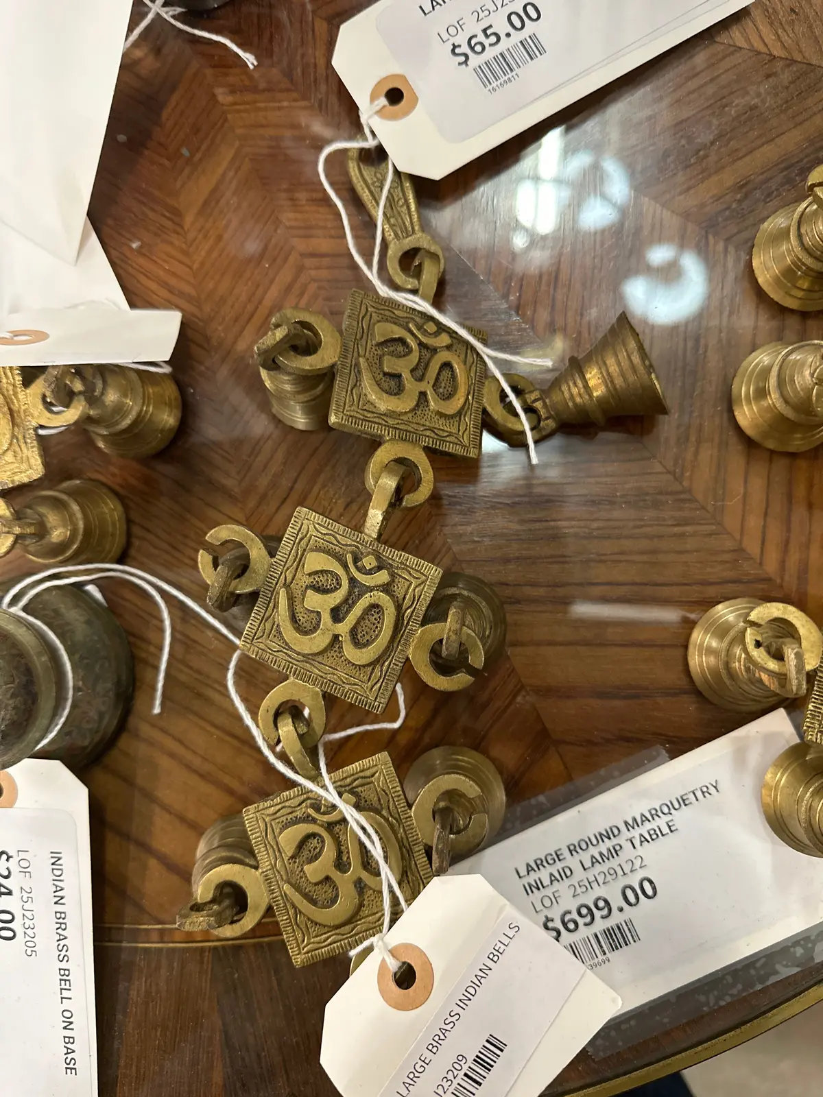 Large Brass Indian Bells 1