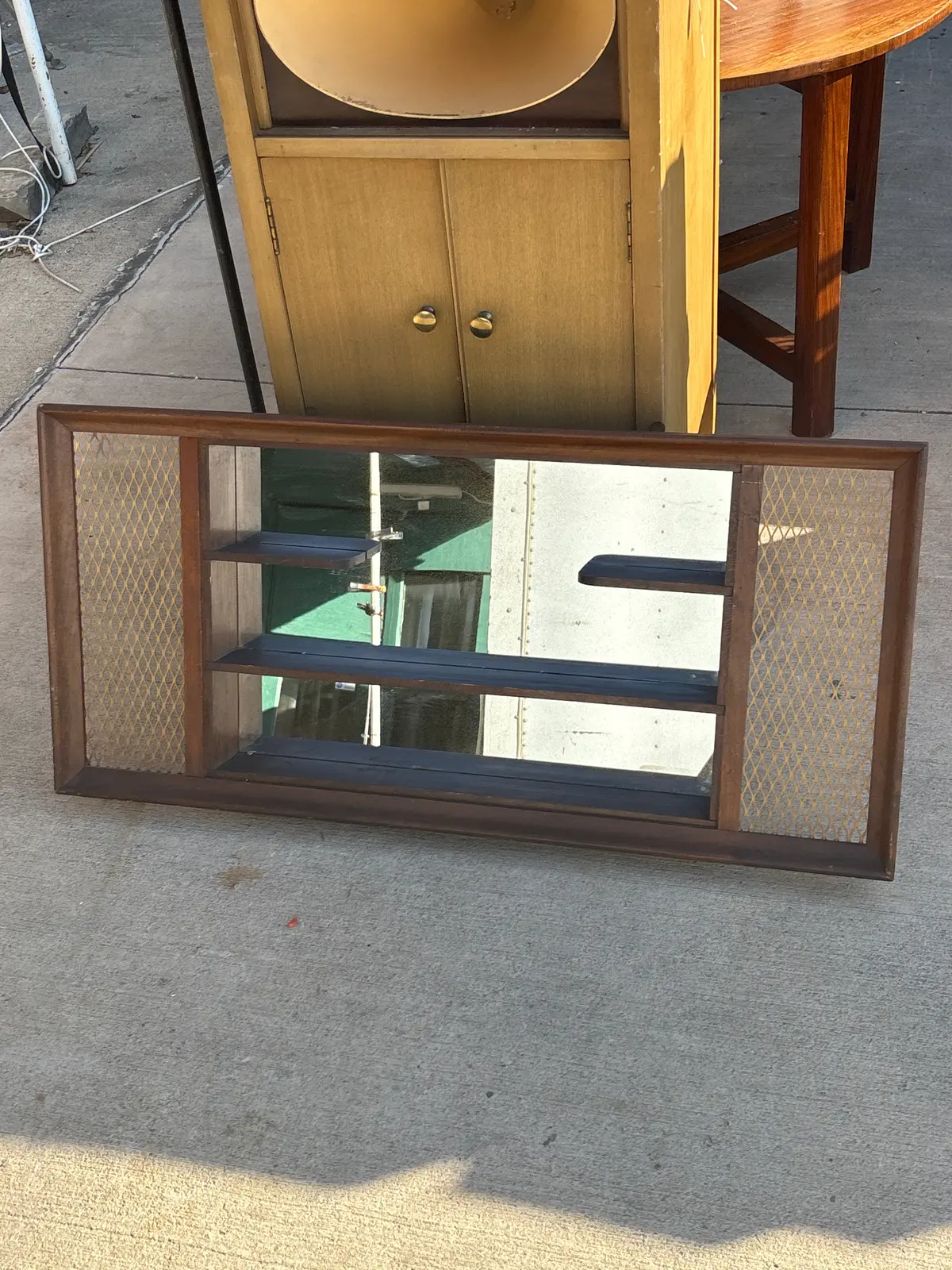 Mahogany Mirrored Shadow Box 1