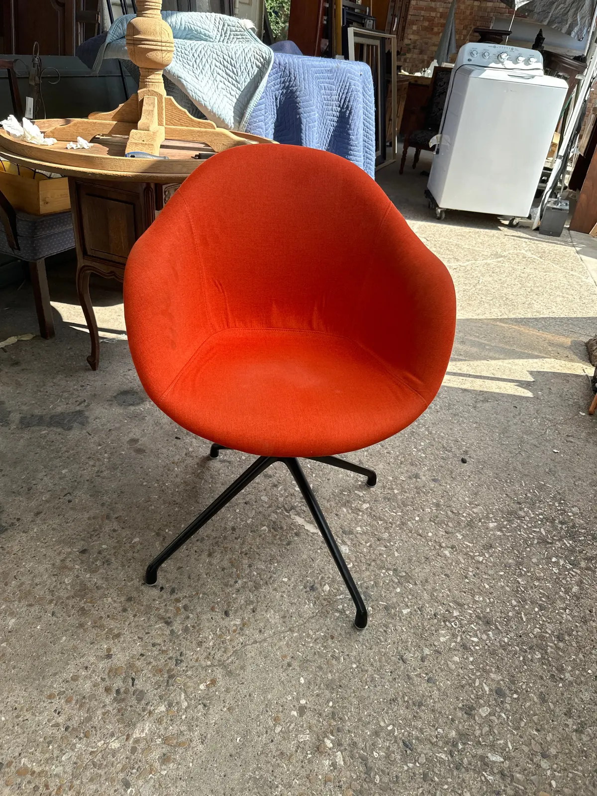 Orange Swivel Desk Chairs 1