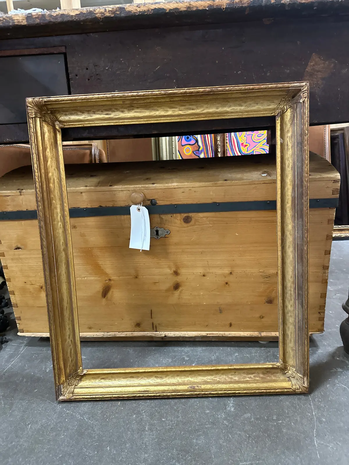 Reverse Beveled Gold Frame 1