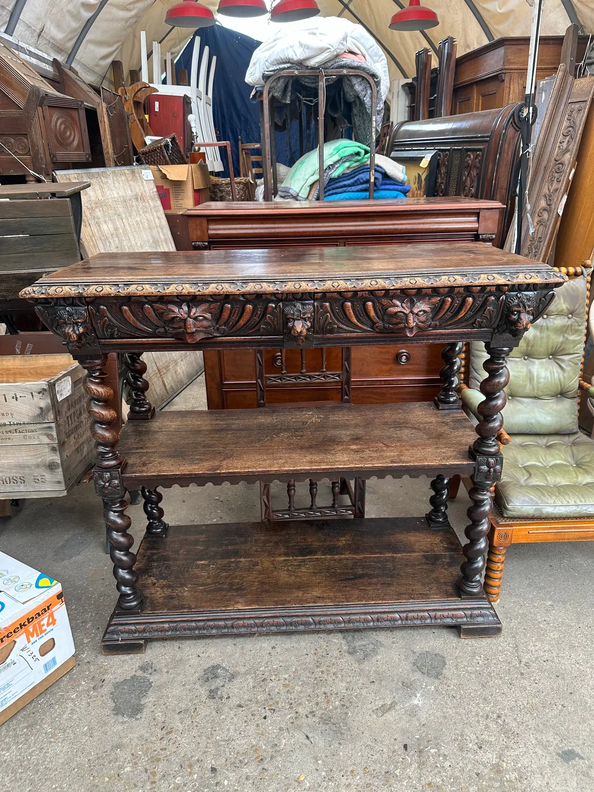 Barley Twist Oak Desert Server 1